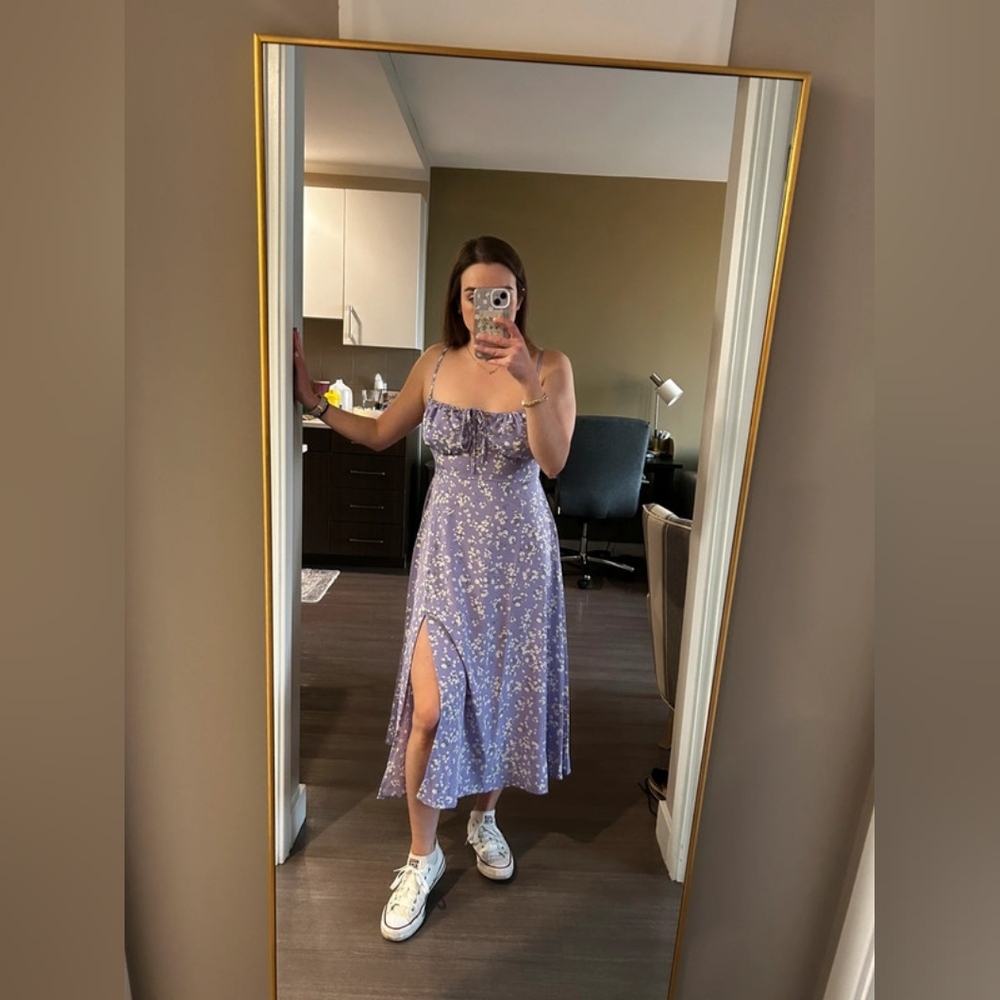 Floral Purple Dress